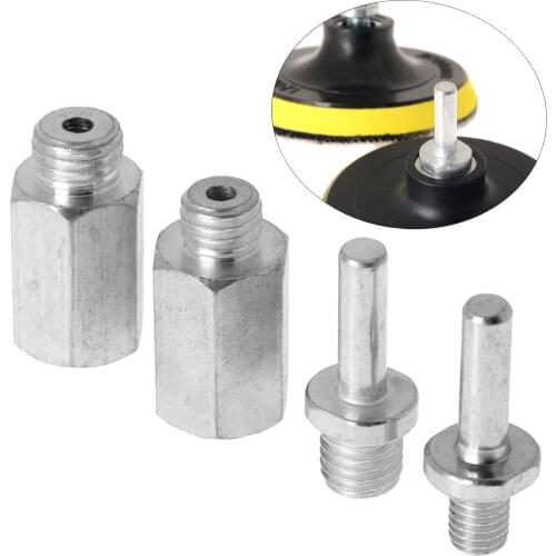 Steel Connecting Rod Drill Apter Thread for Polishing Pad & Hook Loop Backer Plate Backing Pad& Polisher M10/M14/M16 5/8" thread