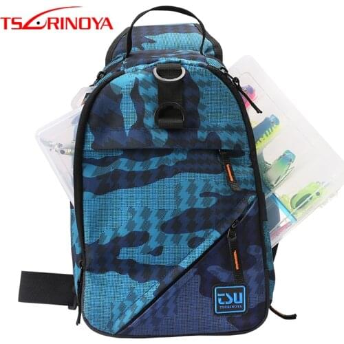 TSURINOYA Fishing Bag 32x21x9cm Waterproof Lure Fishing Backpack Fishing Tackle Pesca Cover Large Capacity Travel Outdoor Bag