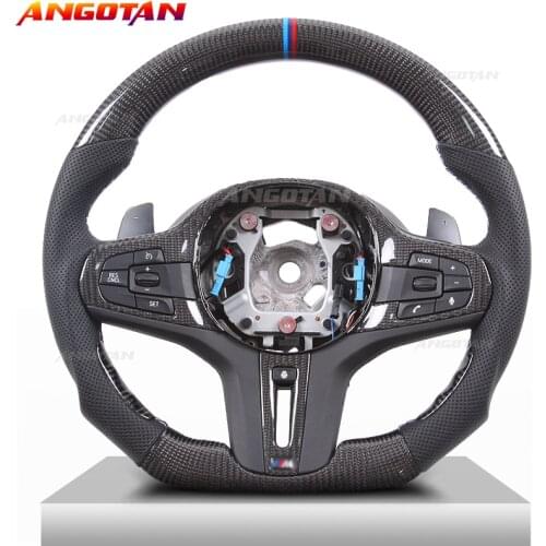 Carbon Fiber LED Steering Wheel For BMW I8 I3 M3 M4 M5 X5 z4 F20 GT3 F90 Racing wheel