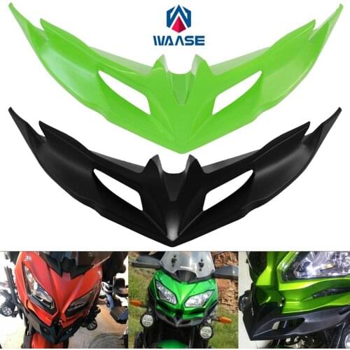 Waase Motorcycle Front Fender Beak Nose Cone Extension Cover Extender Cowl For KAWASAKI Versys KLE 650 KLE650 LE650E 2015-2021