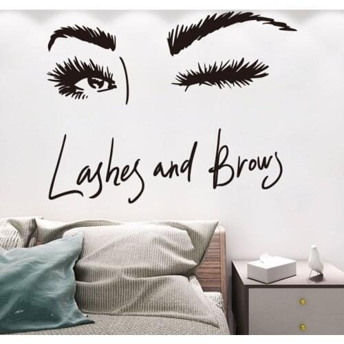 Vivid Simple style wall sticker Long eyelashes eye Living room bedroom home decoration Waterproof poster