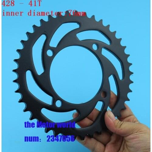 Rear Chain Sprocket Electric scooter 428 41T Tooth 76mm For 110cc 125cc ATV Quad Pit Dirt Bike 76mm off-road vehicle