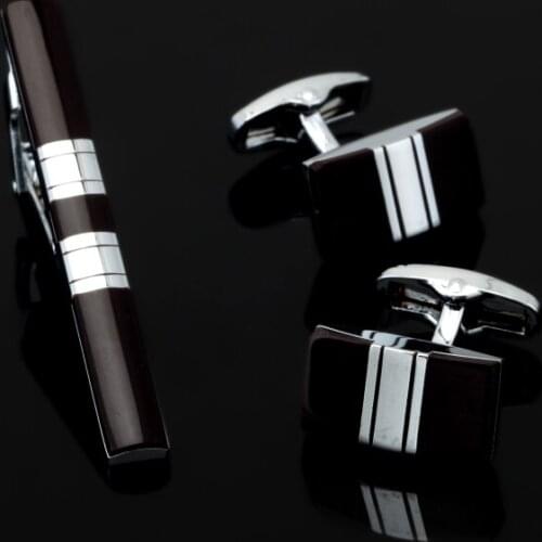 XK227 Fashion mens shirts Cufflinks tie clip Cufflinks Gift Set Cufflinks Mens business shirt clothing accessories do not fade