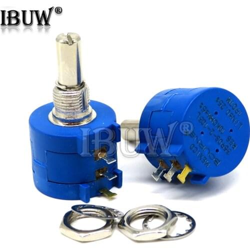 1PCS 3590S Potentiometer 1K 2K 5K 10K 20K 50K 100K ohm Adjustable Resistor 3590 102 202 502 103 3590S-2