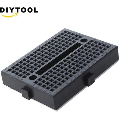 10pcs Mini Solderless Prototype Breadboard 170 Tie-points Black Colo ASS
