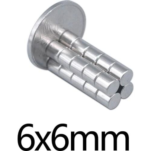 100/200/300pcs 6x6 mm N35 Round Magnets 6mmx6mm Neodymium Magnet Dia 6*6mm Permanent NdFeB Strong Powerful Magnet