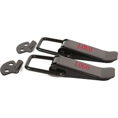 2 Pcs Car Truck Hood Clip Hasp Car Bumper Security Hook Quick Release Fasteners Lock Clip Kit for Racing Auto Accessories