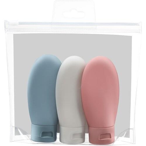 3pcs/set Nordic Syle Travel Refillable Bottle Kit Portable Essence Shampoo Shower Gel Bottles Container Can carry on the Plane