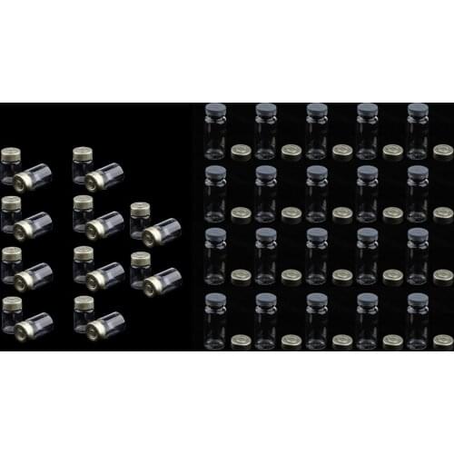 40Pcs 5ml+10ml Empty Sterile Glass Sealed Serum Vials Bottles Liquid Containers Transparent