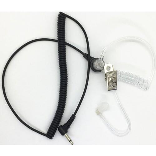 5X 3.5mm listen only telescope air tube in ear headphone for motorola hytrea etc walkie talkie