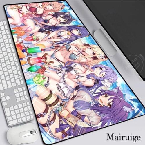 Anime Sexy busty beauty Mouse Pad Desk Mat Large XXLGenshin Impact Mousepad Gaming Accessoroes Laptop Gamer Waterproof Keyboard