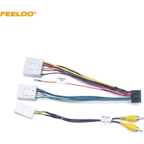 FEELDO Car 16pin Audio Radio Wiring Harness For Geely Emgrand Aftermarket Stereo Installation Wire Adapter #HQ6714