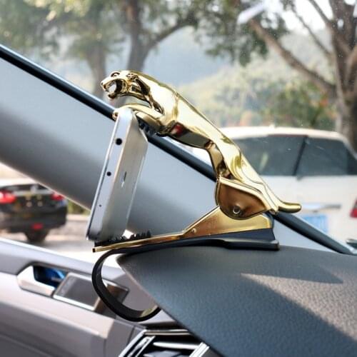 Car Phone Holder Leopard Cheetah 360 Degree GPS Navigation Dashboard Phone Car Holder Car Accessories Interior Cell Phone Stands