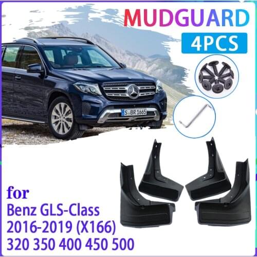 Car Mud Flaps for Mercedes Benz GLS Class 2016~2019 2017 2018 Mudguard Splash Guards Fender Mudflaps Auto Accessories
