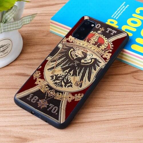 For Samsung Galaxy German 1870 Gott mit Uns Iron Cross Soft TPU border Samsung Galaxy Case