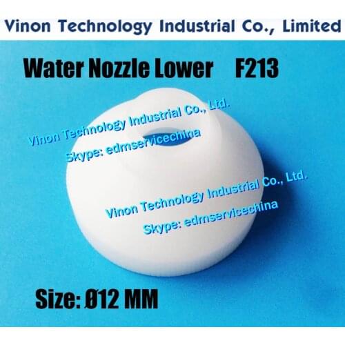 F213 edm Water Nozzle Lower Ø2.0/Ø4.0/Ø6.5/Ø12MM (2PCS PACK each) Fa nuc A290-8104-X774, A290-8102-X774, A290-8102-X771, A290-81