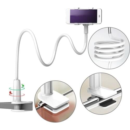 Flexible Adjustable Stands Universal Mobile Holder Cell Phone Clip Bed Desktop Mount Bracket Lazy Support Smartphone Accessories