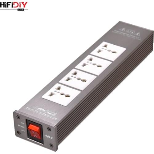HIFIDIY LIVE HIFI audio power filter socket HiFi Power Filter Plant Schuko Socket 1500W 100V-240V AC2.2