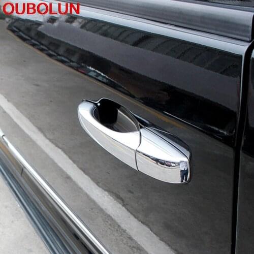 For Jeep Patriot Grand Cherokee Dodge Avenger Caravan Chrysler Town & Country 2011 2012 2013 2014 Chrome Door Handle Cover Trim