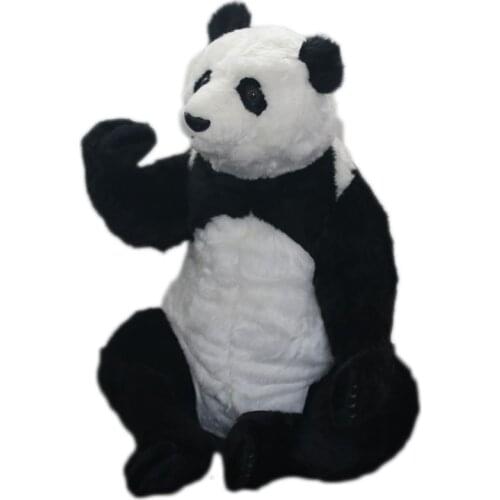 Quality simulation sitting panda plush toy soft realistic panda doll special decorations for girl Xmas gift 24inch 60cm DY50765