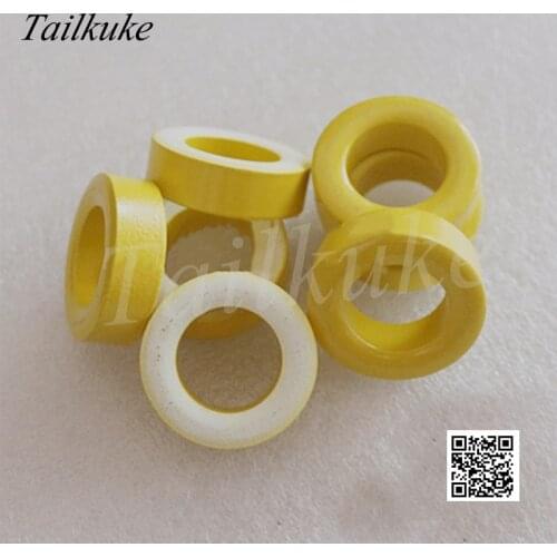 20pcs/lot T130-26 Iron Powder Core Magnetic Ring Yellow White Ring 33*19*11 RF Magnetic Ring Transformer Magnetic Ring