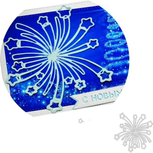 Beautiful Fireworks Metal Cutting Die for Craft Dies Stencils Template Scrapbooking Embossing Knife Mould Punch Making Card Dies