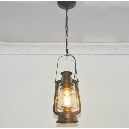 Fashion antique ceiling pandant lights wrought iron vintage lantern kerosene lamp wall lamp lamps
