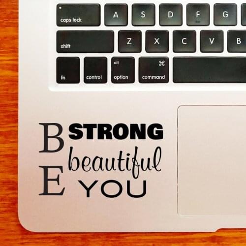 Motivation Quote Motto Laptop Sticker for MacBook Pro16" Air Retina 11 12 13 15 inch Mac Book Vinyl Notebook Skin Trackpad Decal