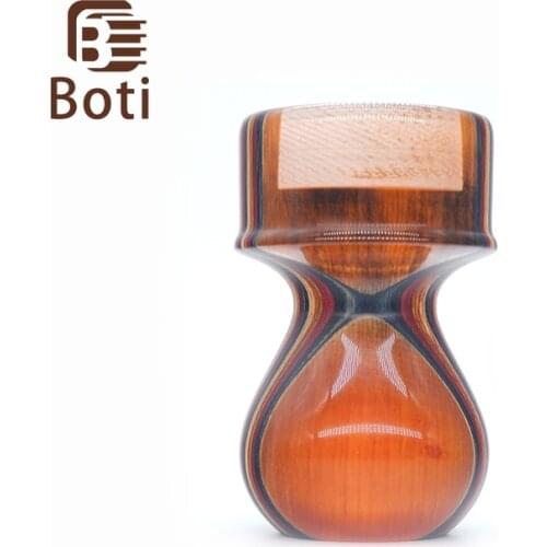 Boti Brush-Sunset And Sea Series Handmade High Quality Resin -Wood Handle Shaving Brush Kit Mens Beard Tool