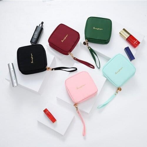 New Womens Cosmetic Bag Stationery Organizer Home Travel Necessaire Small Tool Bag Change Storage Handbags Free Shipping Items
