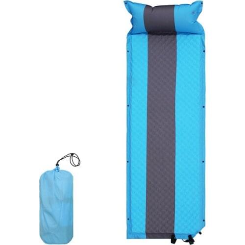 Outdoor Portable Camping Mat Self-inflating Sleeping Pad Mattress With Pillow Lightweight Inflatable Beach Mat For Hiking Travel