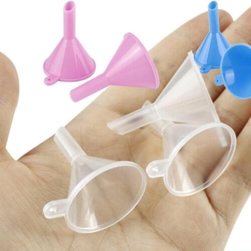 10Pcs/Sets Plastic Dispensing Funnel PP Perfume Dispensing Funnel Mini Toner Cosmetic Dispenser Tool