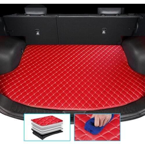 Custom Car Trunk Mat For MINI ONE COOPER Paceman Clubman Countryman Leather Waterproof Auto Carpet Accessories Trunk rugs