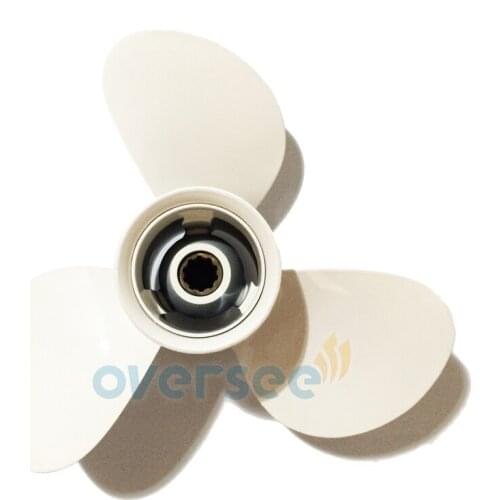 OVERSEE Propeller 664-45945-00-EL-00 size 9-7/8x10-1/2 For Yamaha 20HP 25HP 30HP Outboard Engine Motor 9 - 7/ 8x 10 - 1/2