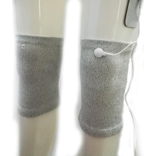 Conductive Fiber Electrode Knee Pads Massager Acupuncture knee TENS Kneepads Use With EMS Machines Body Massager Kneepads