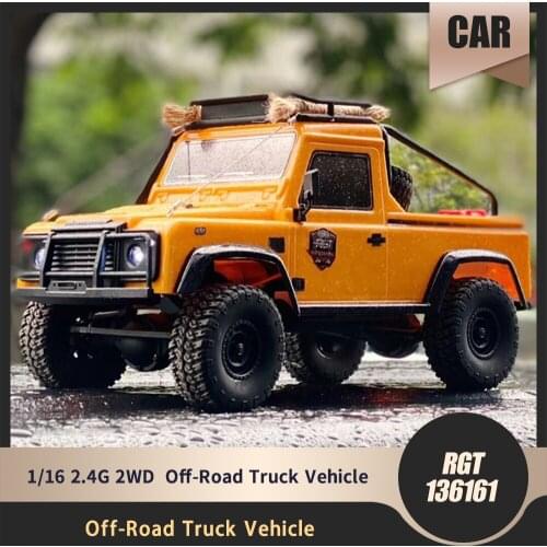 RGT 136161 1/16 2.4G 2WD Rock Crawler RC Car Off-Road Truck Vehicle Remote Control Model Kids Battery Powered Cars Toys Boy Gift