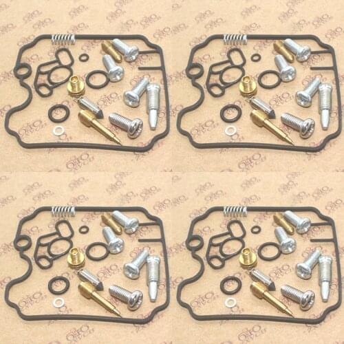 Carburetor Repair Kit 4SET For Yamaha XJ400S Diversion 1992 1993 Rebuild Seal Float Valve Pilot Screws