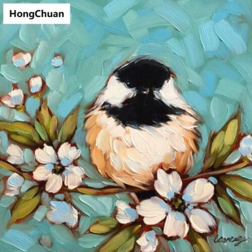 Cute bird hand sticker diamond 5D DIY square/round diamond painting mosaic diamond cross stitch mural needlework home decoration