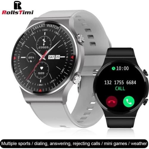 Rollstimi 2021 Smart Watch Men Lady Heart Rate Bluetooth talk Information Reminder Sport Waterproof smart wristband 1.28 inch