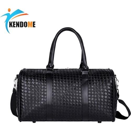 Sport Bag Women Fitness Handbag Men Outdoor Sports Bags Large pu Travel Bag Boarding Luggage Black Woven Style Bags Duffle 2020