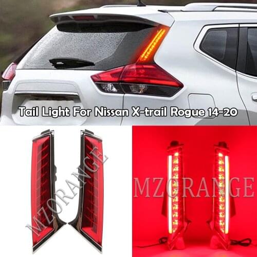 MZORANGE Tail Light For Nissan Xtrail X-trail X trail Rogue 2014 - 2020 LED 2PCS Tail Brake Stop Lamp tail light fog lamp