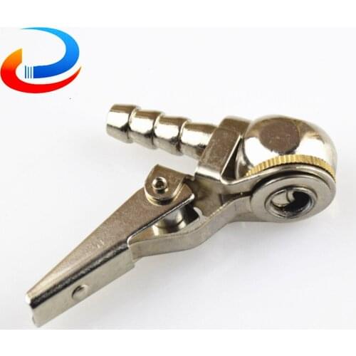 1/4" NPT Tire Air Chuck Inflator Gauge Brass Ball Clip Car Tire Repair Tools Auto Car Tire Inflator