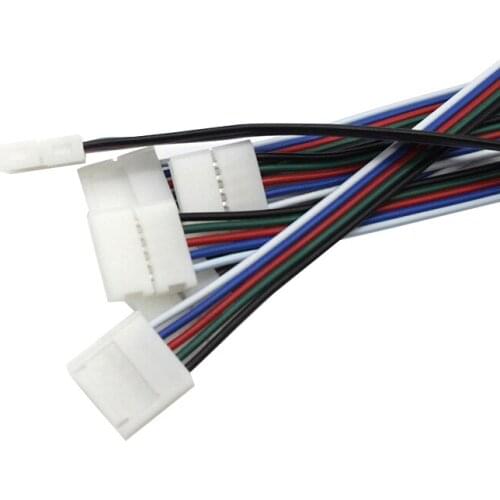 5/10/20/50/100Pcs 5 Pin LED Strip Connector Single Clips RGBW RGBWW 5050 3528 LED Strip Light Band Connect