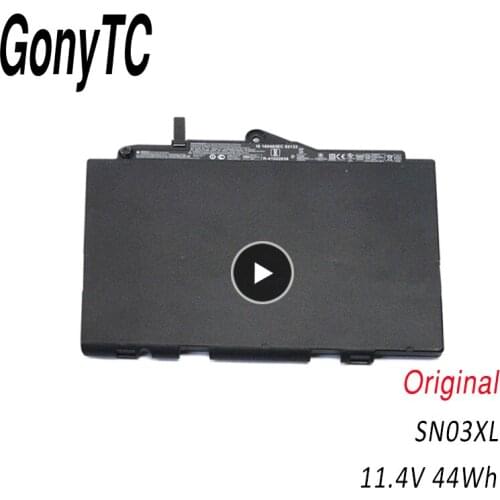 GONYTC SN03XL 11.1V 44wh SN03XL Laptop Battery For HP EliteBook 820 G3 725 G3 800514-001N HSTNN-UB6T Tablet