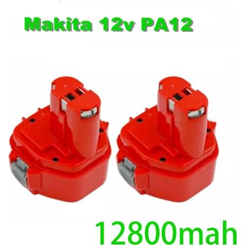 Power Tool Rechargeable battery Pack 12V 12800mAh Ni-CD for Makita Drills bateria 1220 1222 1233S PA12 1235B 638347-8-2 192681-5