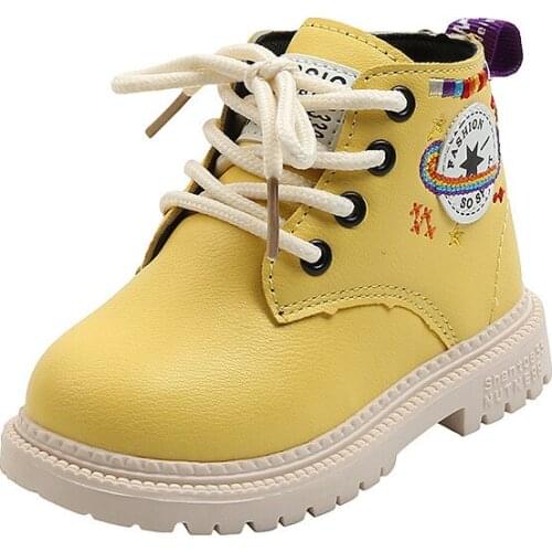 CUZULLAA Children Ankle Boots Kids Autumn Winter Martin Boots for Girls Boys Fashion Shoes Baby Soft Leather Bottom Shoes