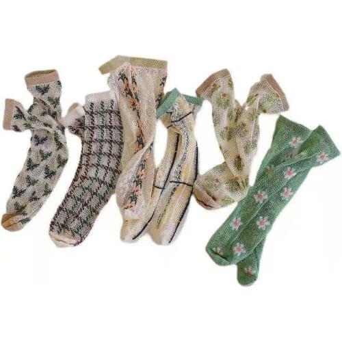 6Pairs/lot Baby Socks Korean Fashion Summer Mesh Thin Breathable Children Girls Socks 1-12Y Kids Cotton Sport Socks One Size