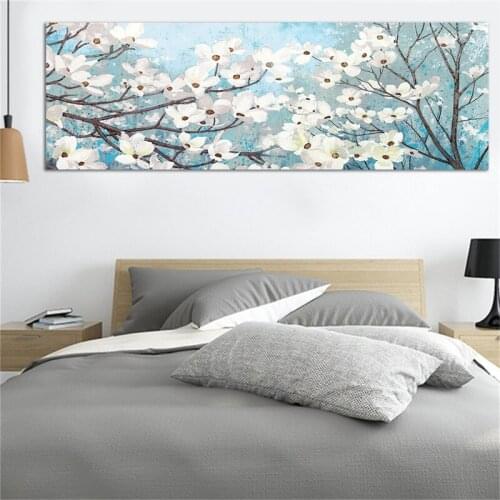 Canvas Flower Wall Art Print Fashion Art Poster Single Panel Canvas Prints Painting Nordic Decoration Bedroom Home Decor unframe