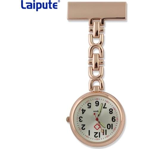 Personalized Customized FREE Laser With Your Name TOP QUALITY Pin Brooch Stainless Steel Lapel Pocket Watch Fob Nurse Watch