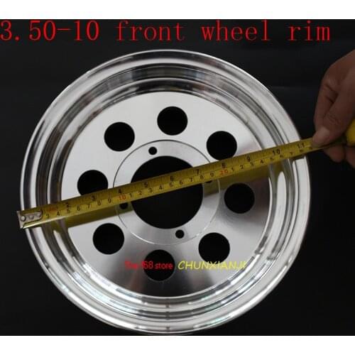 Super wheel rim 3.50-10 aluminum alloy wheel hub Scooter scooter, electric tire, round front wheel balance car